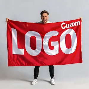 1pc Custom Flag Multiple Sizes Available Personalized Banner with Your Logo text for Indoor outdoor Party Decorations