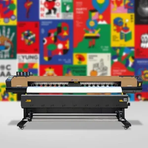 2 Heads Large Format Printer 2.2m I3200 Indoor Outdoor Lamp Sheet Inkjet Eco Solvent Printer