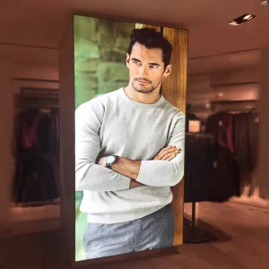 2 mm Strong Wall Mounted Aluminum Profile Tension Fabric Extrusion Fabric Frame Graphic Light Box