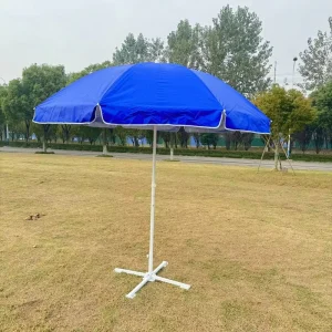 2.4 Meter Polyester Advertising Umbrella Large Outdoor Sunshade and Beach Shade for Stall and Sunscreen Use