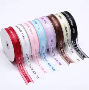 2.5*45-meter 100% Polyester Solid Embossed Lace Ribbon Flower Cake Gift Packaging Straps Festival Wedding