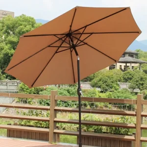 200cm 230cm 270cm 300cm Garden Parasol Outdoor Parasol with Handle Open and Close Garden Umbrella