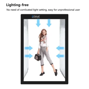 200cm 2m Studio Light Box 6 Light Strip Bars White Light Foldable Studio Box Tabletop Photography Light Box