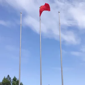 20M Aluminum Alloy Outdoor Flagpole with Rope Factory Sectional Flag Pole