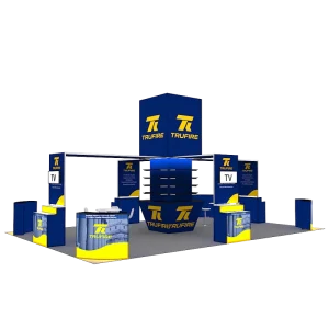 20×30 Backlit Tower Light Box Show Display Table Modular Shelves Tradeshow Booth Exhibition