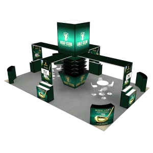 20×30 Custom Backlit Tower Light Box Reception Table Modular Shelves Booth Display Exhibition