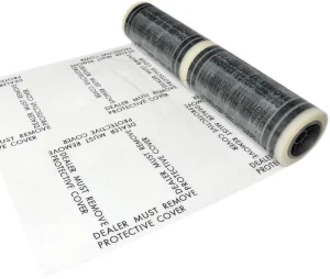 21″ X 200′ 4 Mil Auto Adhesive PE Moisture Proof Soft Perforated Transparent Floor Mat for Car Care