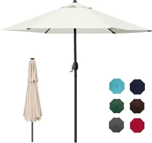 210cm 230cm 270cm 300cm Garden Parasol Outdoor Paragol with Handle Open and Close