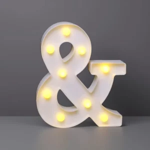 22cm Large LED Letter and Number Lights for Birthday Party Proposal and Event Scene Decoration