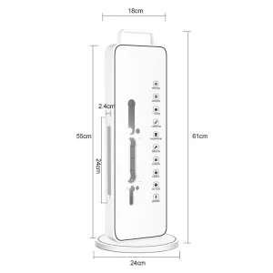 24*240 5050 6068 360 Rotation Lock Display Frame Smart Digital Door Lock Display Rack Lock Stands