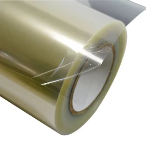 25 Inches Transparent Crystal Metallized Cold Lamination Film For Digital Printing PET Poster Materials