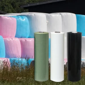 250mm 500mm 750mm Haylage Plastic Pink Silage Wrapping Film Grass Hay Bale Wrap Film