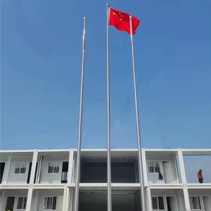 25Ft Heavy Duty Flag Pole Outdoor Automatic Flagpole With Flags
