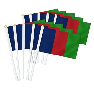 25PCS Egypt Handheld Mini Rectangular Flags and Decorative Banners for Promotional Activities