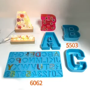 26 Letter Silicone Mold for DIY Crystal Epoxy Resin Cake Tools for Birthday Parties Wedding Proposals & Decorations