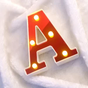 26 Letters LED Letter Lights Alphabet Light up Sign for Wedding Birthday Party Proposal Home Decor Night Light