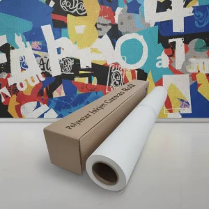 260Gsm Eco Solvent Cotton Inkjet Canvas Rolls Outdoor Printing PVC Advertising Material Glossy Matte Durable Polyester Paintings