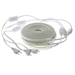 2835 LED Strip Light 120LEDs/m High Voltage 220V LED Flexible Tape Light Waterproof LED Strip Light With EU Plug and Switch