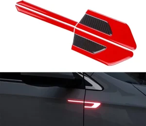 2PCS Night Visibility Anti Collision Strip Stickers Safety Warning Protector Guard Decals Car Side Door Reflective Sticker