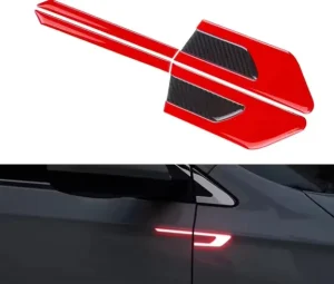 2PCS Night Visibility Anti-Collision Strip Stickers Safety Warning Protector Guard Decals Car Side Door Reflective Sticker