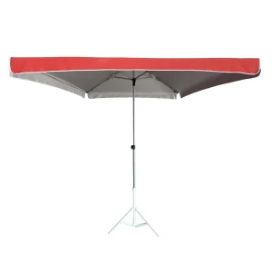 2X2M Red Outdoor Aluminum Advertising Restaurant Furniture Beach Umbrella Custom Logo Sunshade Garden Umbrella Patio Parasols