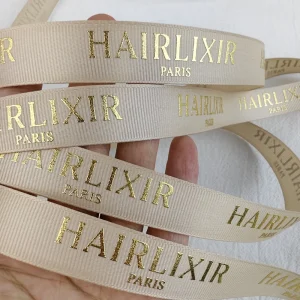 2cm X 100m Polyester Satin Ribbon Rolls Fashionable Bouquet Gift Ribbon with Single-Sided Corporate Logo Printing
