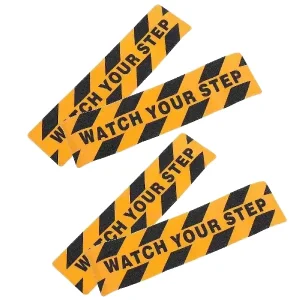 3 5 9Pcs Double Sided Acrylic Hot Melt Adhesive Anti Slip Warning Signs Safety Stickers for Steps Caution Wet Floor Yellow Black