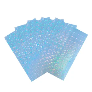 3 Inch Transparent Rainbow Holographic Thermal Lamination Film Soft Hardness Glossy Surface 30cm Width Rolls