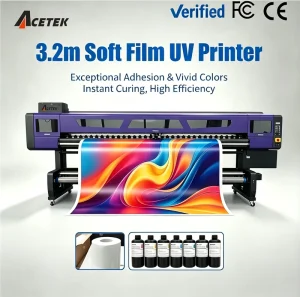 3.2m UV Roll to Roll Printer with I3200 U1 Printheads for Flexible Media Banner and Reflective Film Print