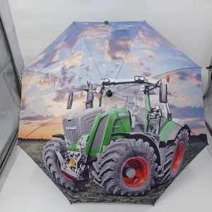 30 Inch Windproof Large Scale Print Auto Open Golf Umbrella Custom with Logo Print Quality Factory Heavy Duty Parasol