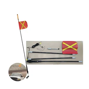 3000mm DC 12V Flagpole Warning Light LED Safety Flag