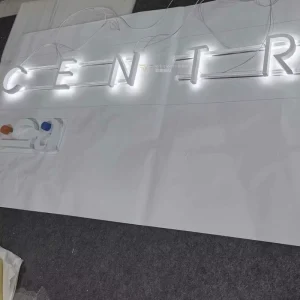 304 SS LED Backlit Logo Sign Custom Spray Painted Channel Letters for Indoor Luxury Retail Hotel Facades
