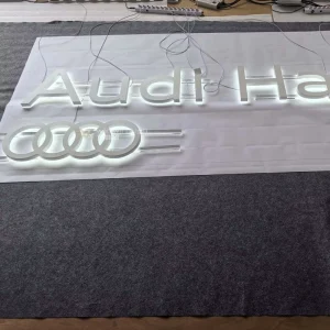 304 Stainless Steel Painted Backlit LED Indoor Letters for Chain Store Signs Custom for Chain Brands and Repeat Clients