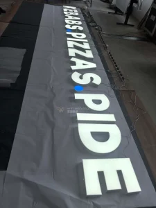 304 Stainless Steel Painted Face Lit Letters Custom Advertising Signage for Indoor and Outdoor Use
