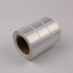 30x15x5000 Adhesive Blank PET PVC Barcode Label Matte Silver White Thermal Transparent Polyester Glossy Sticker Waterproof