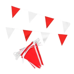 30x45cm Outdoor Triangle Pennant String Bunting Flags 100% Polyester Waterproof Eco Friendly Digital Printing Custom Color