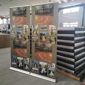 33 X 79in 85 X 200cm Custom Graphic Printing Outdoor Wide-base Full Aluminum Retractable RollUp Banner