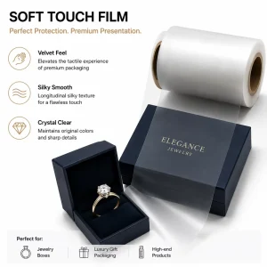 330mm*200m Soft Touch Matte Glossy PET BOPP Hot Lamination Film Roll 25 Micron Thermal Laminating Beverage Apparel