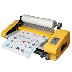 358 350mm Width Book Cover Desktop Cold and Hot Laminating Machine
