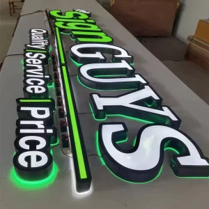 36 inch Acrylic Frontlit Backlit Logo Signage Outdoor Architectural Commercial Sign Light Custom Outdoor Illuminated Led Letters Sign