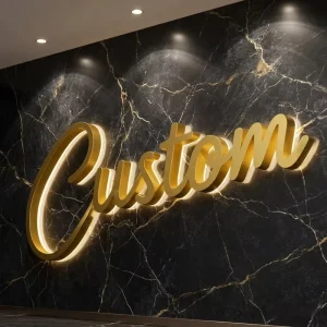 360 Degree Luminous Channel Letters for Luxury Boutique Architectural Project Ready