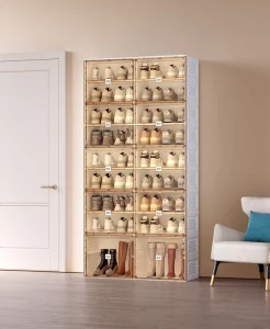 360 Rotating Shoe Rack Shoe Organizer Folding Storage Cabinet Living Room Furniture