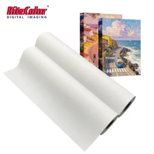 36Inch Wide Format Inkjet Printing Polyester Canvas Fabric for Pigment Dye Ink