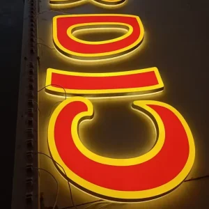 3D Acrylic Letter Sign Decoration LED Display Luminous Characters Mini Characters LED Illuminated Sign Custom Neon Logo Sign
