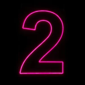 3D Acrylic Material Backlight LED Luminous Word Letter Light Strip for Interior Decoration