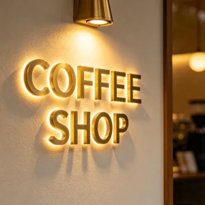 3D Acrylic Metal Halo LED Luminous Letters Alphabet Characters for Wedding Shops Advertising Lighting Sign