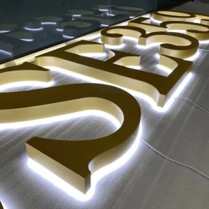 3D Backlit LED Channel Letters Customizable Alphabet Sign for Advertising Indoor Outdoor Use IP65 Waterproof