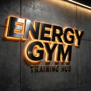 3D Backlit LED Logo Sign with IP65 Waterproof AC Transformer for Hotels Bars Malls Custom Outdoor Indoor Advertising