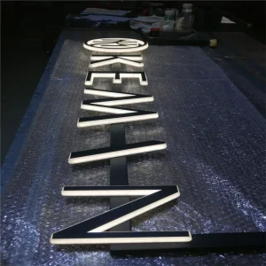 3D Backlit LED Logo Signage Custom Acrylic Letters for Advertising Lighting & Direction IP65 Waterproof Wall Decor