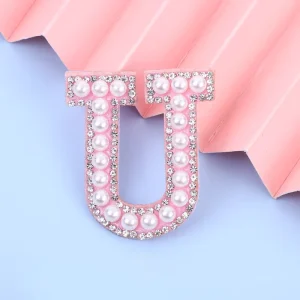 3D Beaded Rhinestone Patch Badge DIY Letter ‘ABC26’ Decal